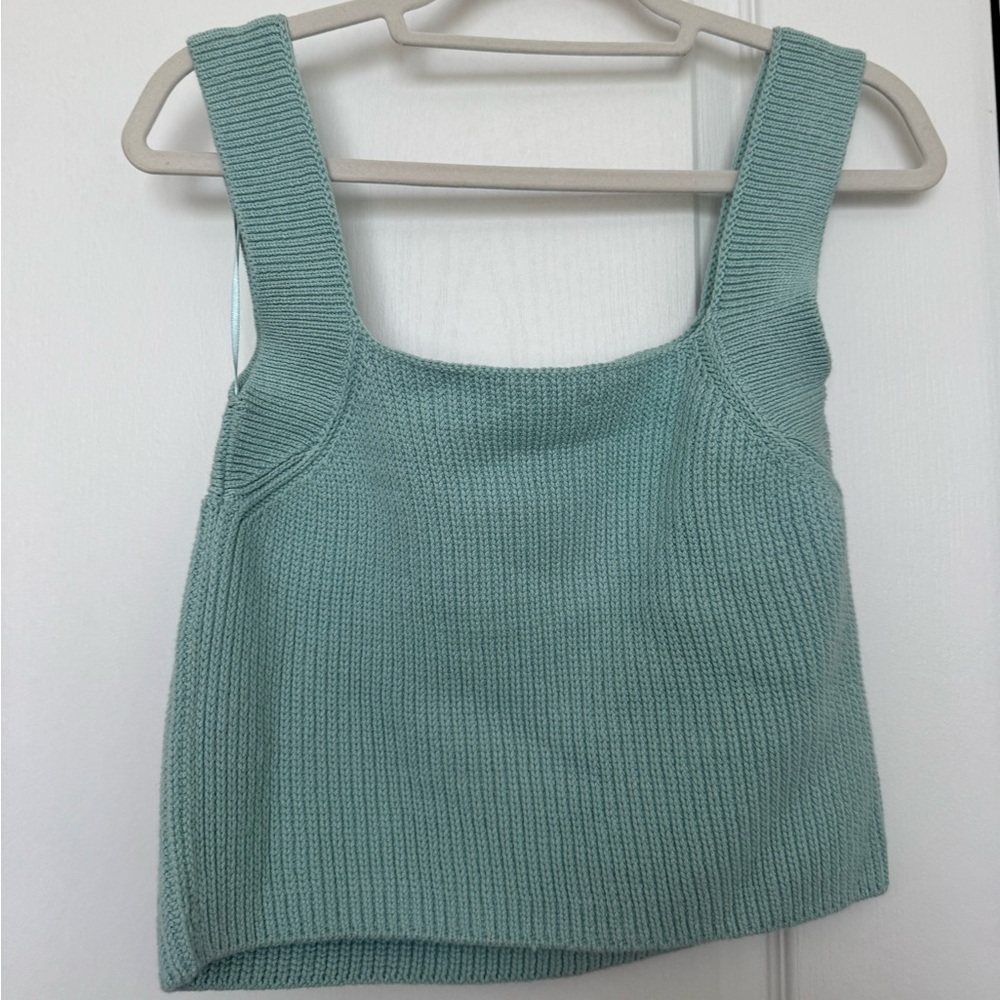NWOT Vince Knit Square-neck Tank Top size Large